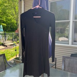 Aeropostale Black Long Sleeve Open Chest Dress Size XS